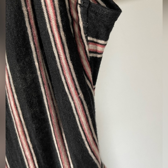 Joie Briselle Linen Jumpsuit, Vertical Stripes, Wide Leg & Exposed Back—Size XS• - Picture 15 of 16